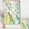Designart - Mixed Botanical Green Leaves IX - Cottage Canvas in Gold Frame